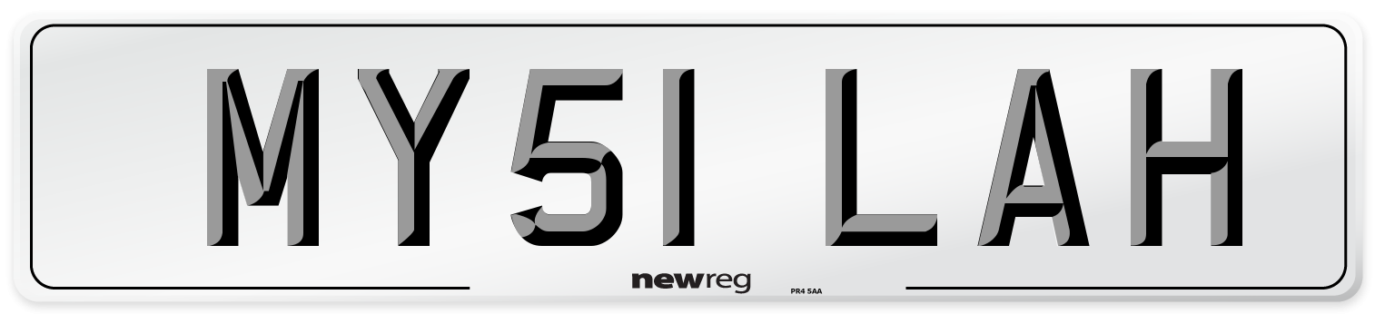 MY51 LAH Number Plate from New Reg